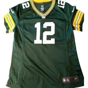 Aaron Rodgers #12 Green Bay Packers NFL Nike Game Jersey Women's Med NWT